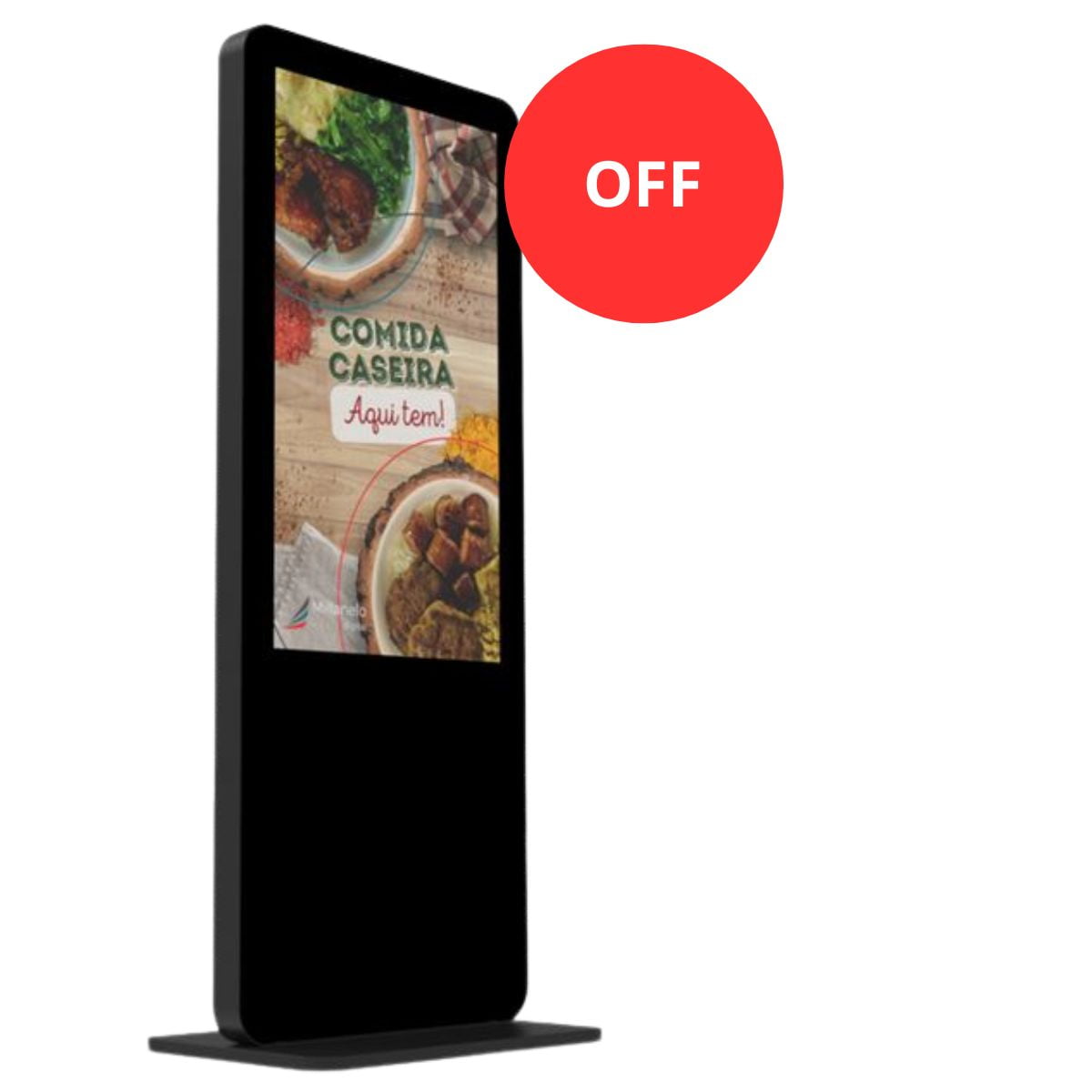 Totem Smart Face Simples  55” estrutura